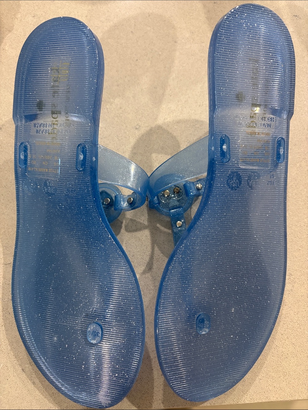 Kate spade blue jellies 7 never used - Picture 3 of 3